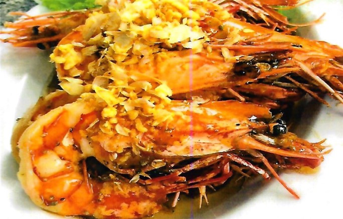 Tiger Prawns With Garlic And Pepper