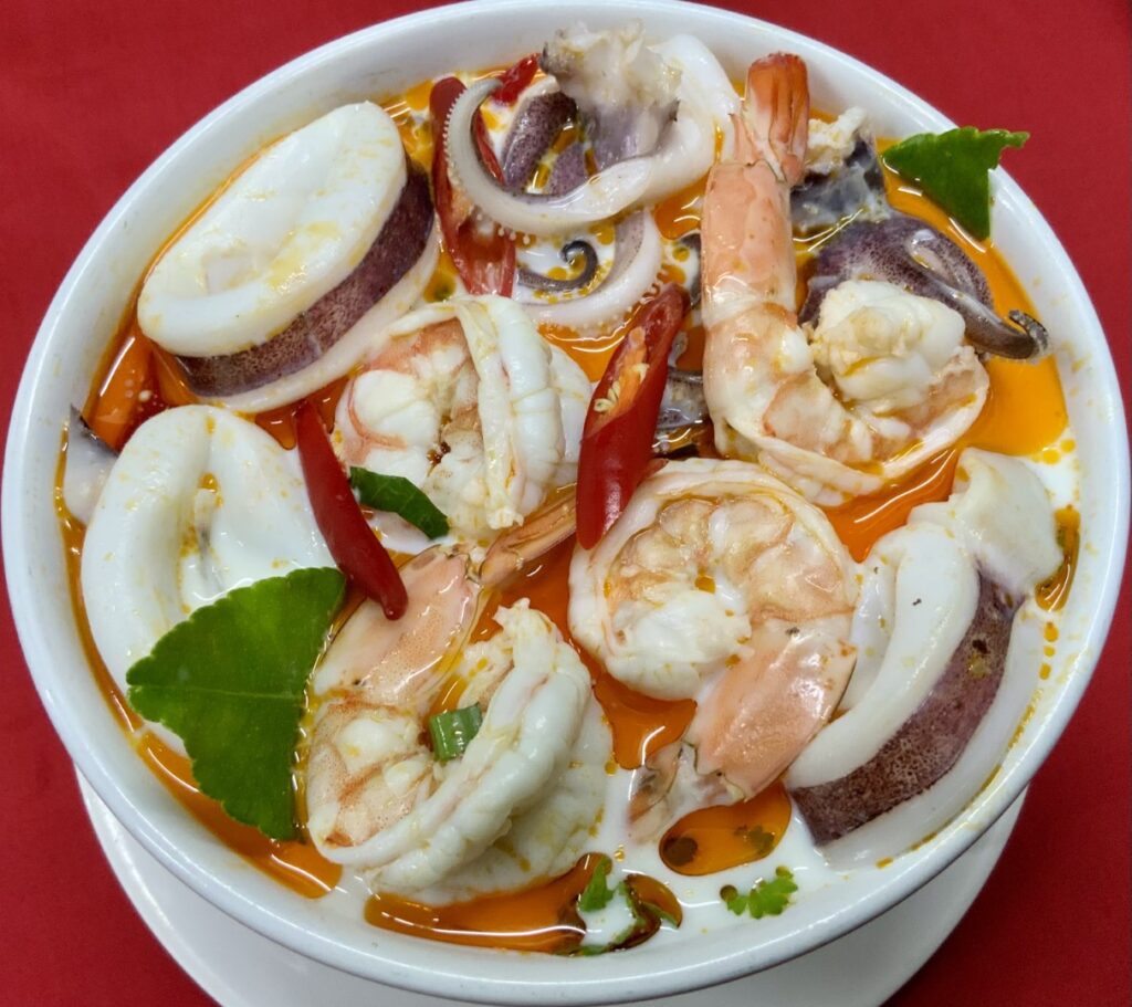 Tom Yum Talay Thai Spicy And Sour Seafood Soup