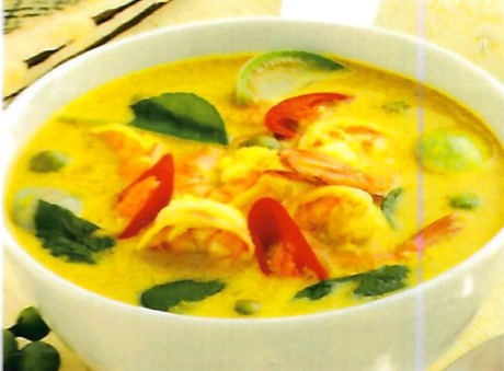 Green Curry Prawns