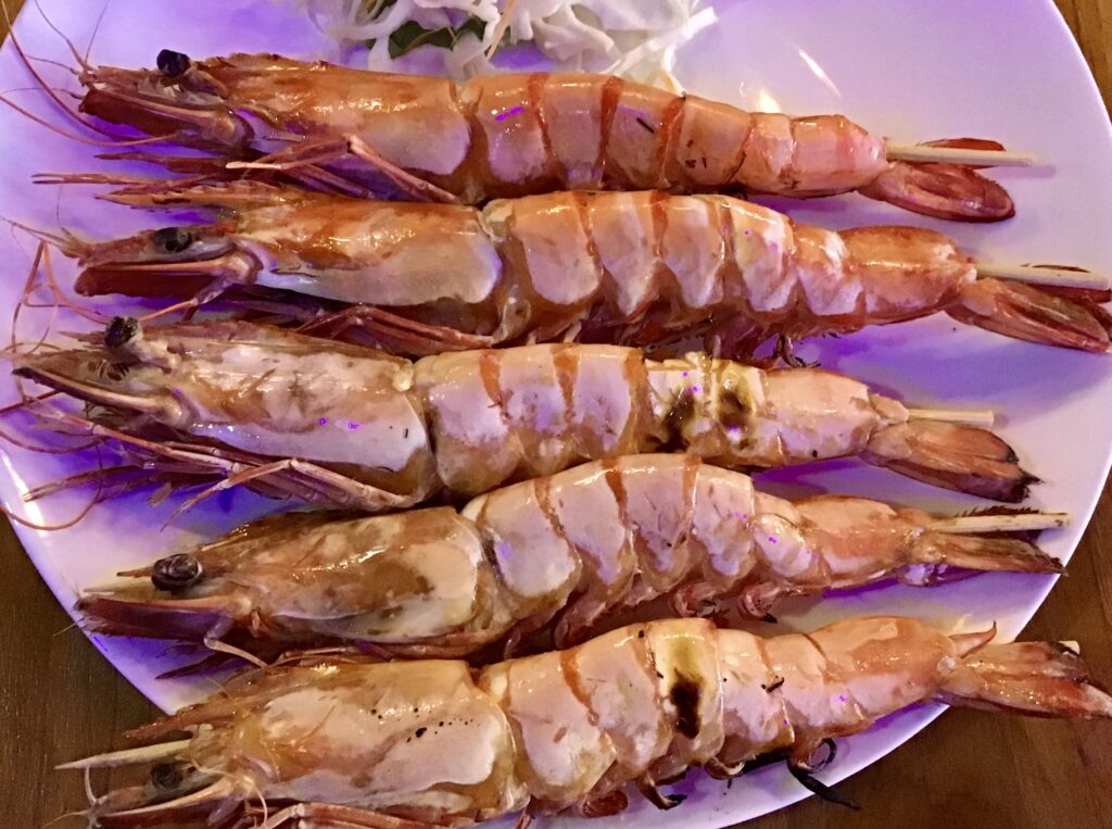 Grilled Tiger Prawns