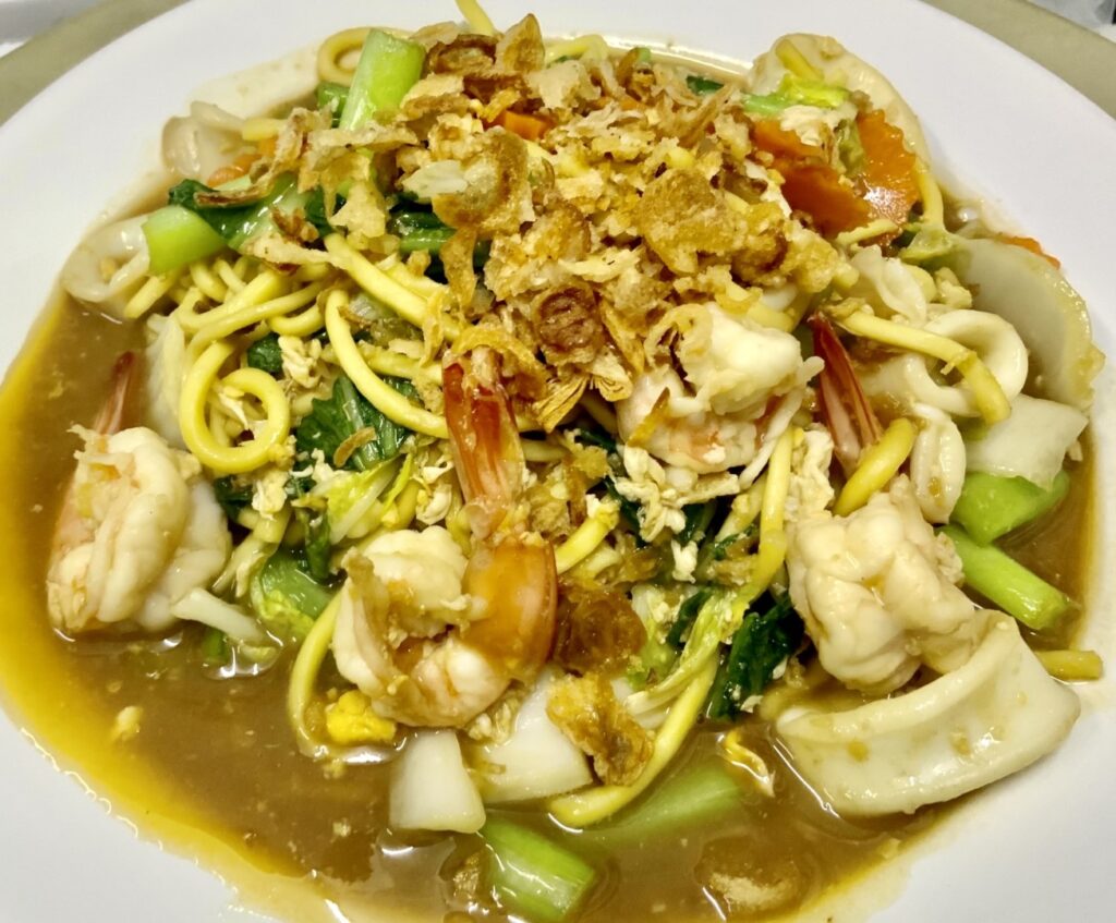 Noodles Soup With Shrimp Or Seafood