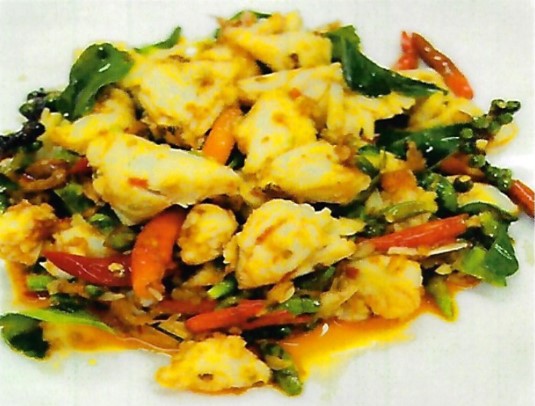 Stir Fried Crab Meat With Fresh Chili