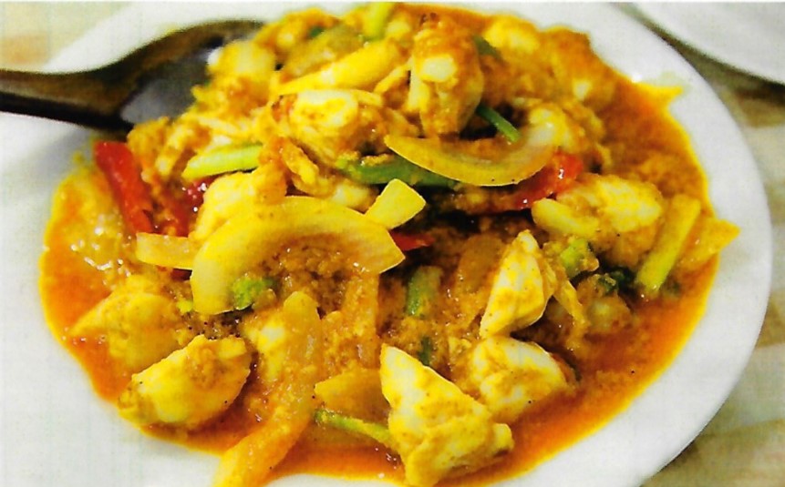 Stir Fried Crab Meat With Yellow Curry