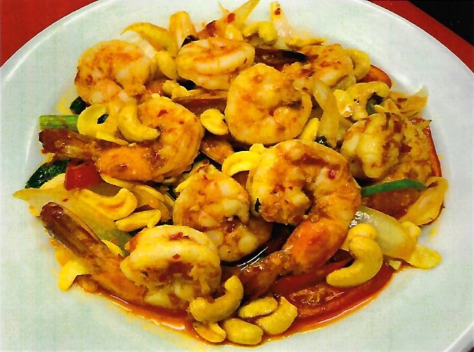 Stir Fried Prawns With Cashew Nuts