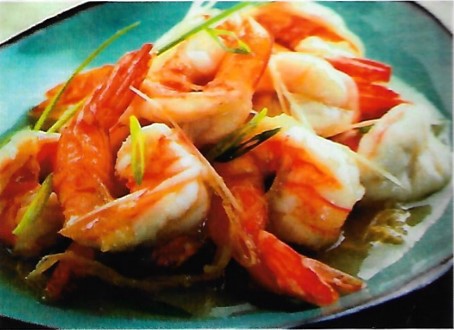 Stir Fried Prawns With Ginger