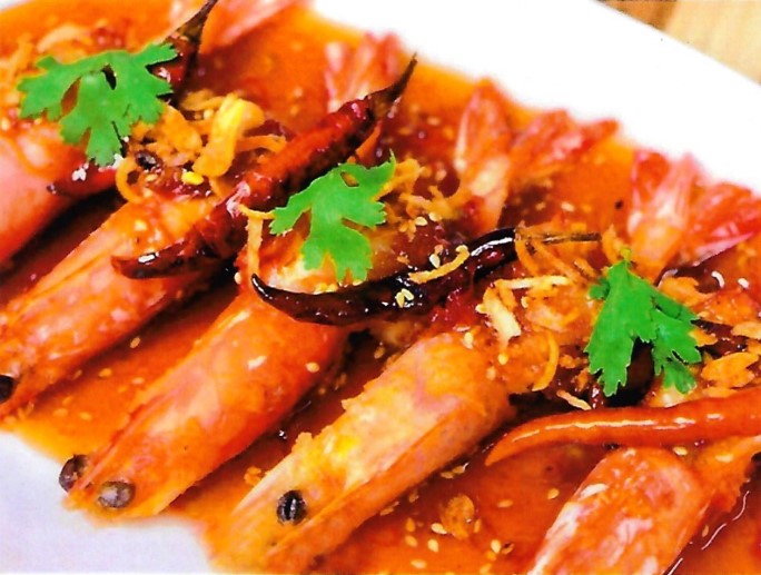 Stir Fried Prawns With Tamarind Sauce