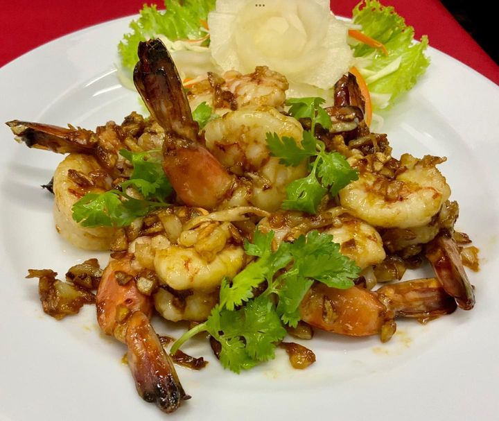 Prawns With Garlic And Pepper